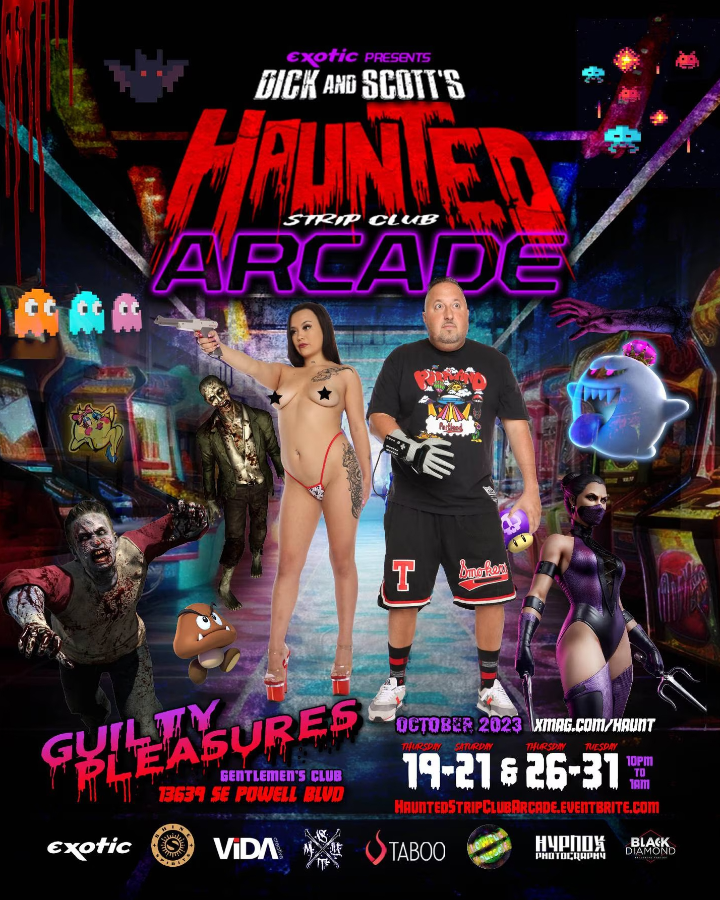 Dick & Scott's Haunted Strip Club Arcade!